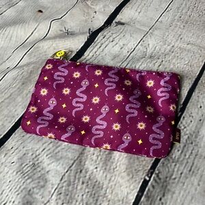 ipsy Magenta and Yellow Eye Cosmetic Bag